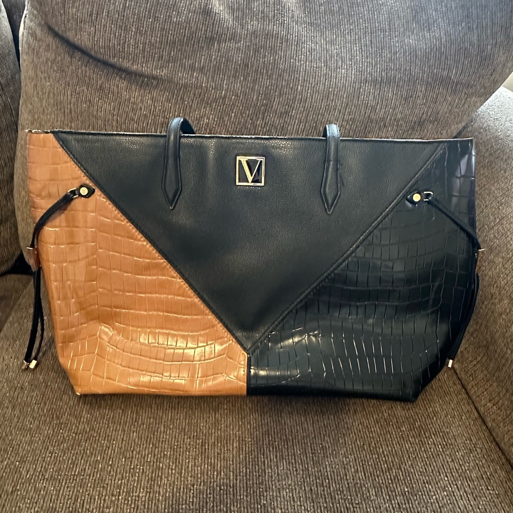 Black and Tan Tote Bag